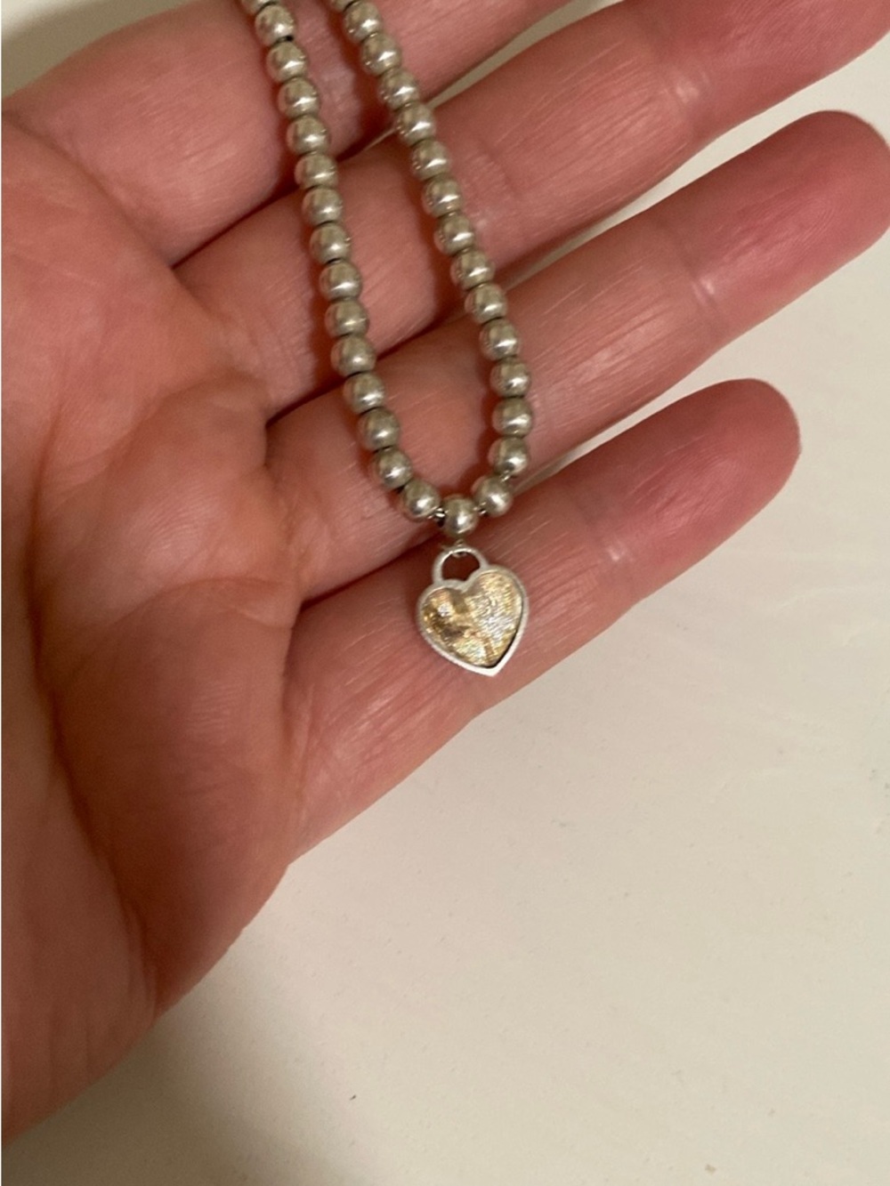 Silver  Beaded Bracelet